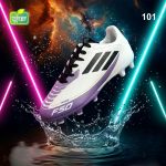 Premium Soccer Boot Purple & White - Image 2