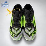 Soccer Boot Lime Green Black & White - Image 2
