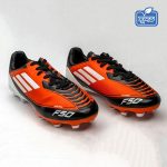 Premium Soccer Boot White & Orange