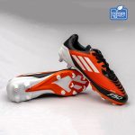 Premium Soccer Boot White & Orange - Image 3