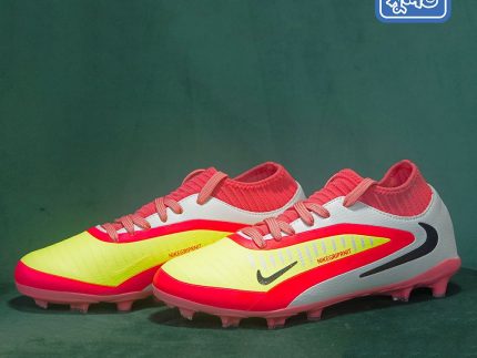 Soccer Boot Neon Yellow & Pink