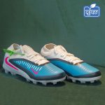 Soccer Boot White & Blue